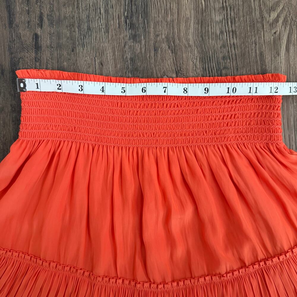Ramy Brook Wendy Tiered Mini Skirt in Poppy Size Medium - Picture 7 of 9
